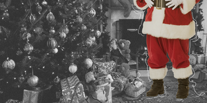 the handy 'capture the magic' app lets you capture a photo of santa next to your tree