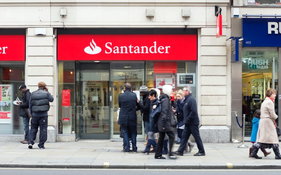 Santander bank, Central London