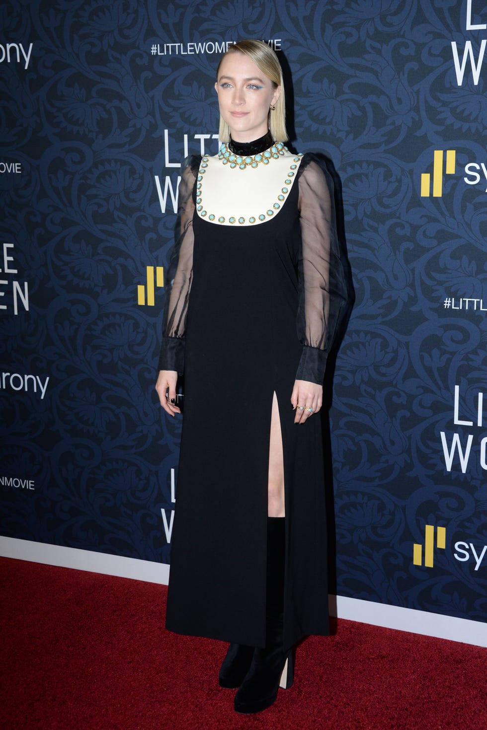 Louis Garrel, Saoirse Ronan, Florence Pugh, and Timothée Chalamet at the  Little Women Premiere, The Little Women Cast Holding Hands at the Paris  Premiere Is So Sweet