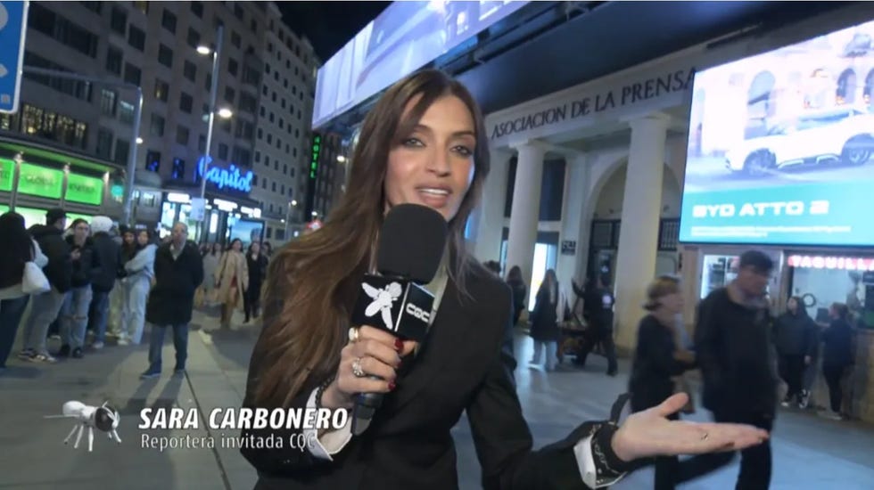 sara carbonero en caiga quien caiga