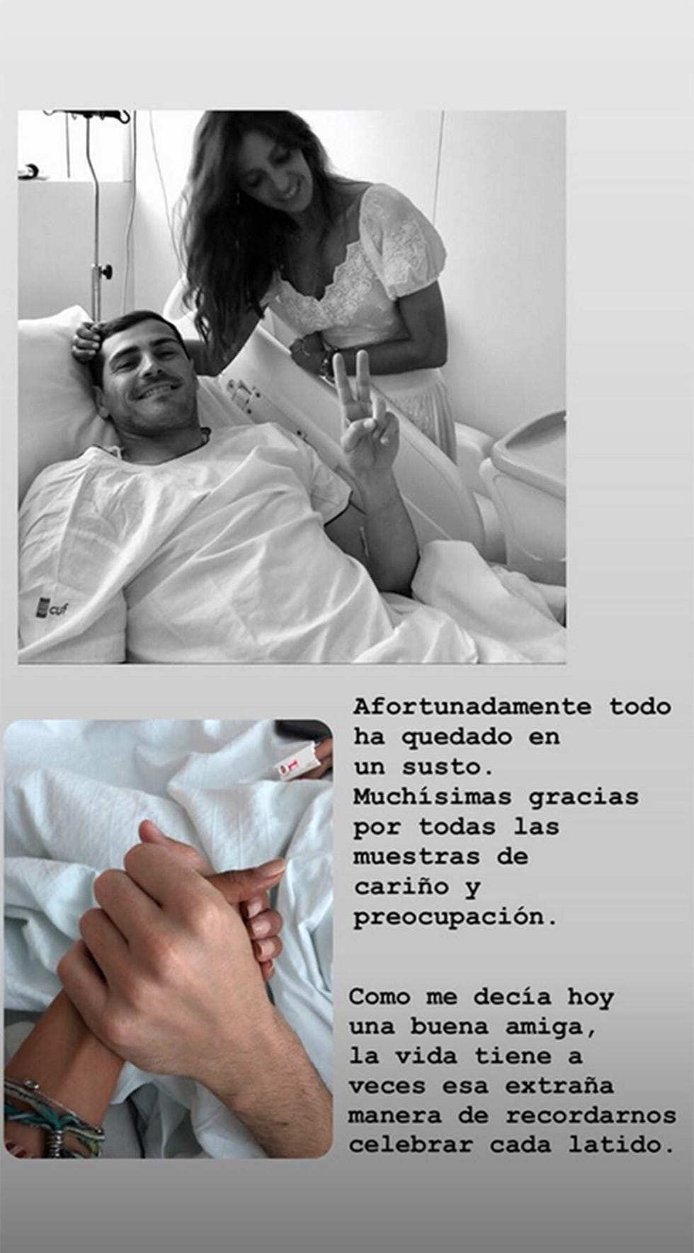 Sara Carbonero Iker Casillas hospital infarto