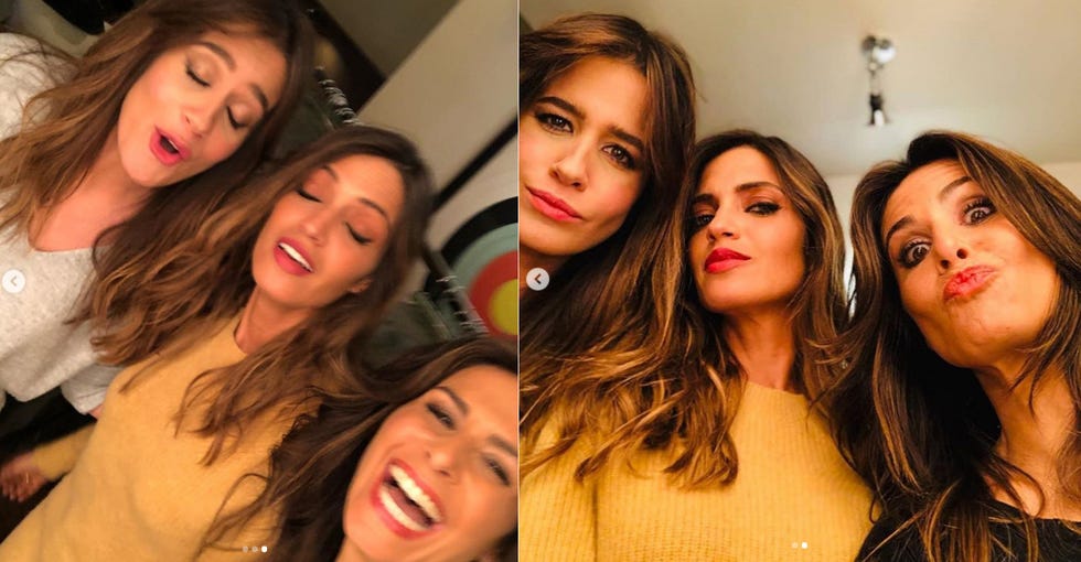 Hair, Face, Facial expression, Eyebrow, Beauty, Nose, Friendship, Hairstyle, Lip, Fun, 