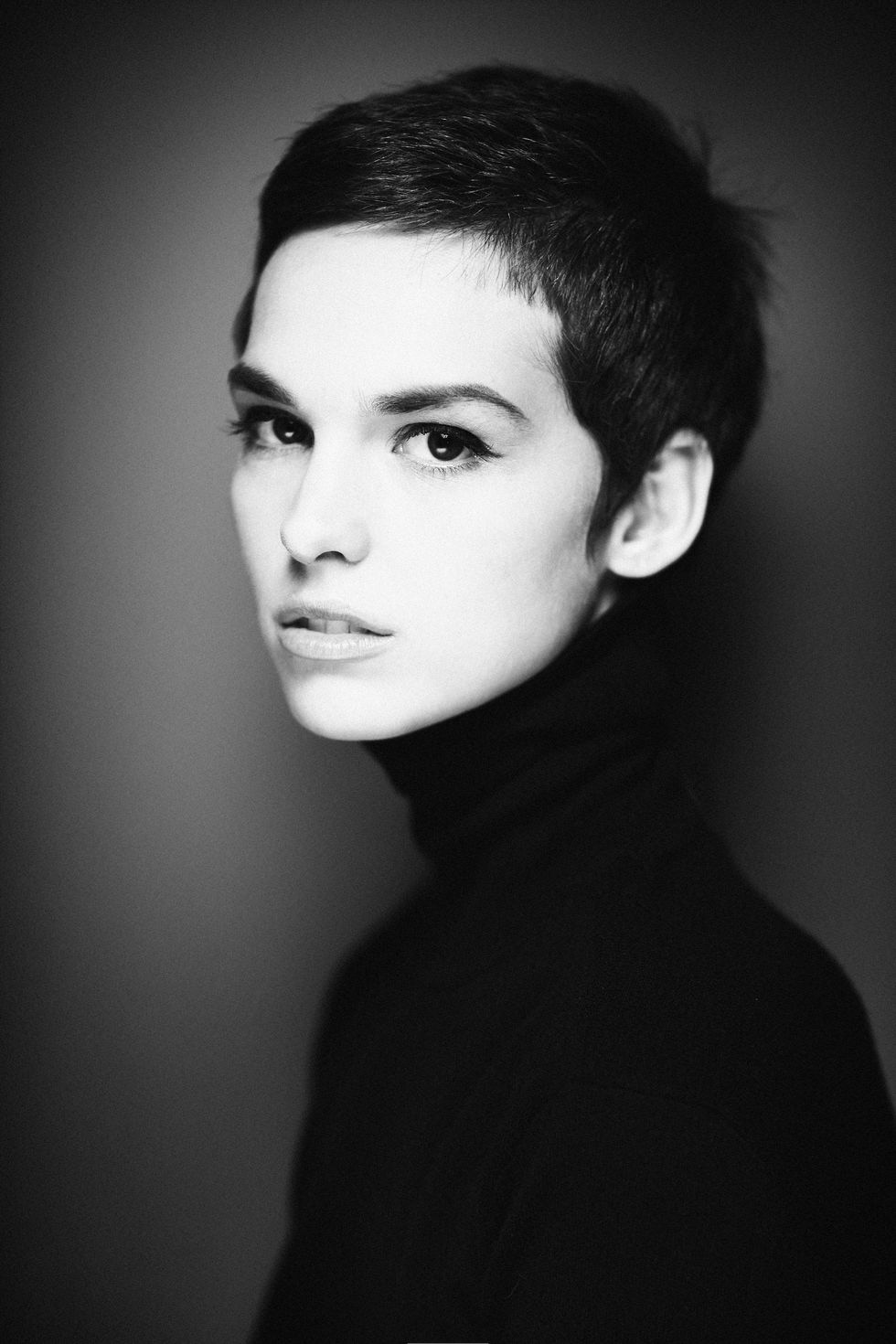 Face, Hair, White, Eyebrow, Black, Photograph, Lip, Black-and-white, Chin, Beauty, 