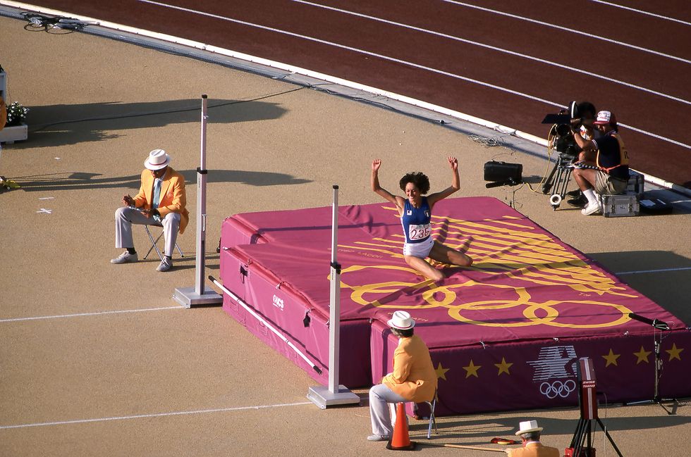 women's high jump competition at the 1984 summer olympics