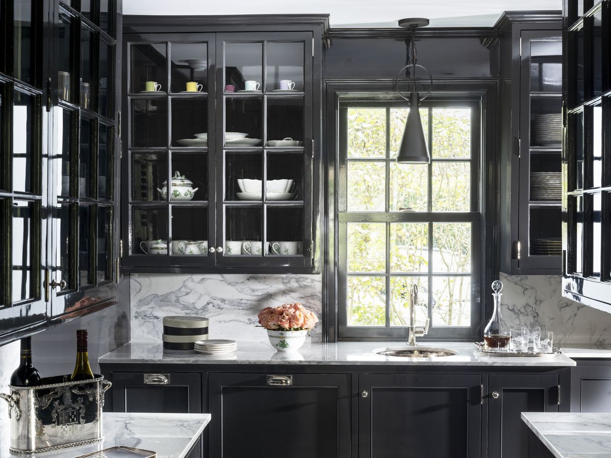 The Forest Modern: Our Chic Black Butler's Pantry - The House of Silver  Lining