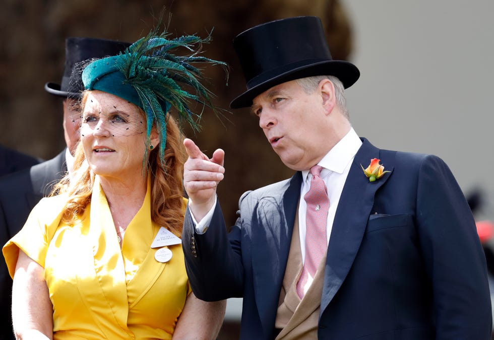 Andrés de Inglaterra y Sarah Ferguson en Ascot