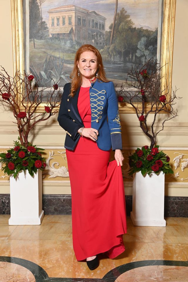 rome, italy   october 20 sarah ferguson attends the red cross charity event during the 16th rome film fest 2021 at villa miani on october 20, 2021 in rome, italy photo by daniele venturelligetty images