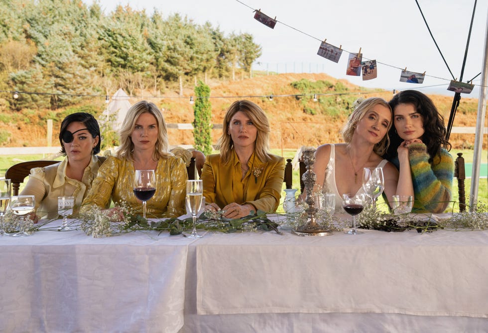 Sarah Greene, Eva Biristle, Sharon Horgan, Anne Marie Duff and Eve Hewson, Bad Sisters Season 2