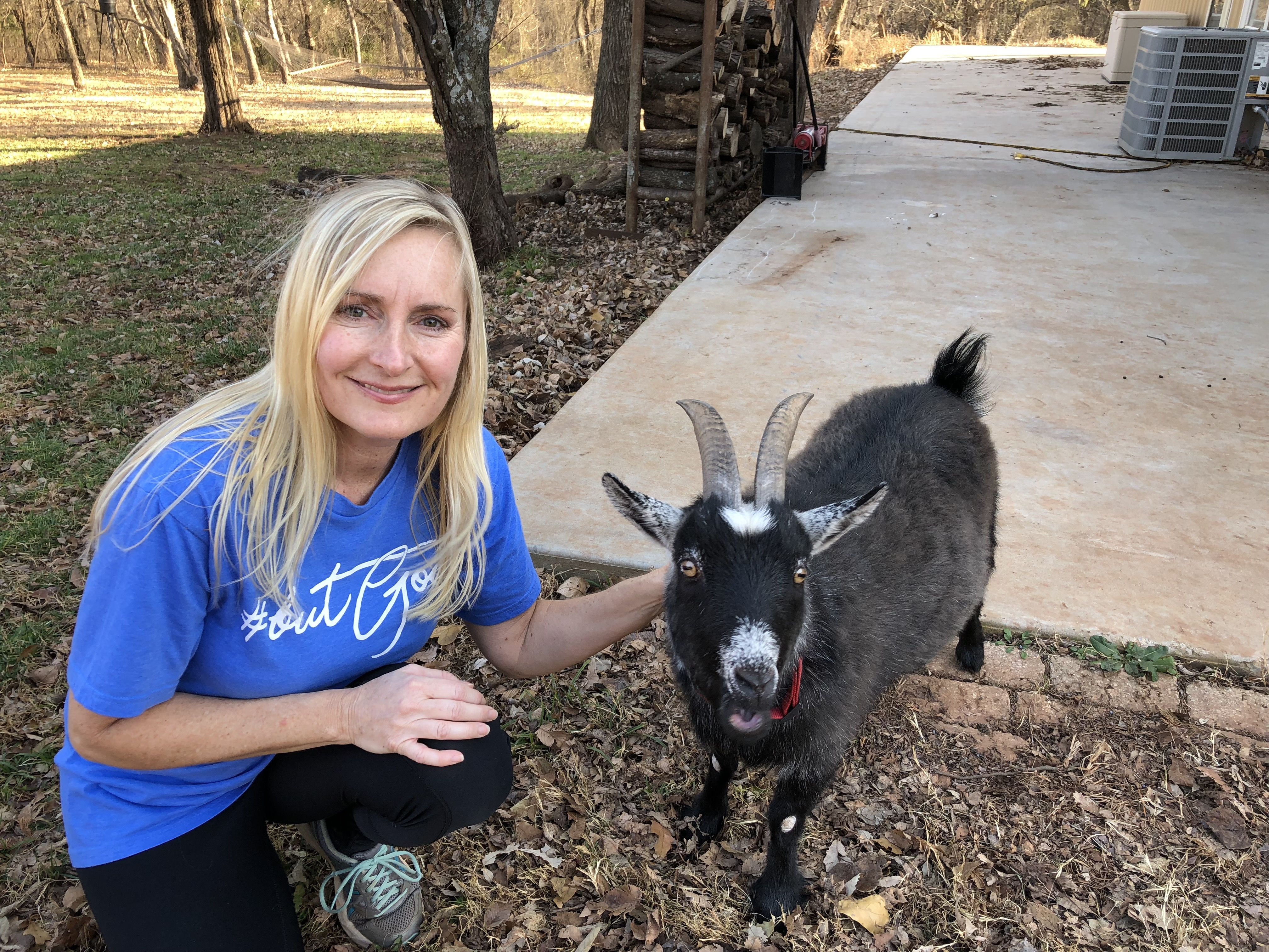 Sarah Hites s Running Buddy Is Her Pet Goat Running With Animals