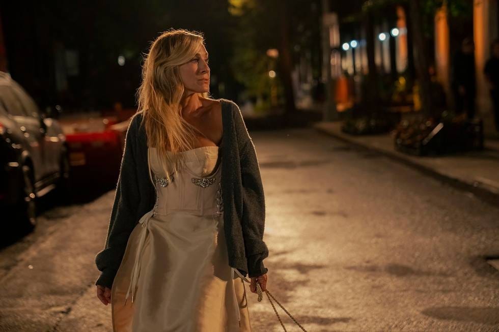 carrie in and just like that