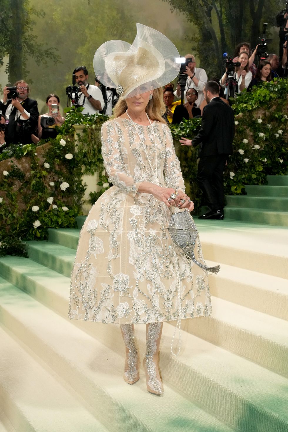 the 2024 met gala celebrating "sleeping beauties: reawakening fashion" arrivals