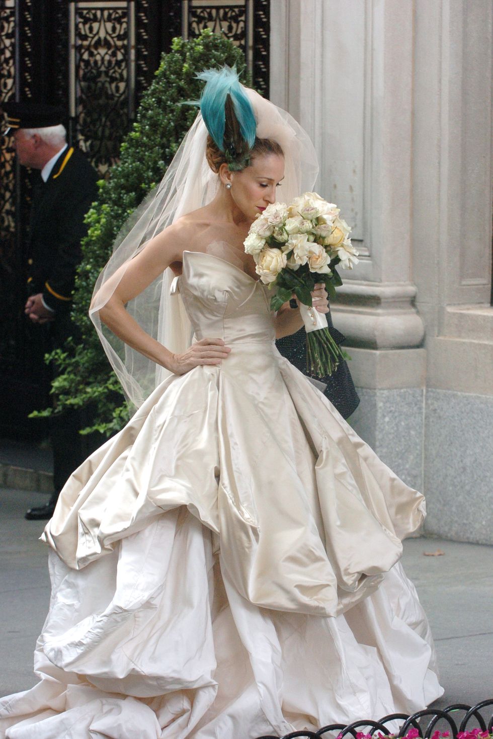 Vivienne Westwood Created A Special Fabric For This Bride's Golden Wedding  Gown
