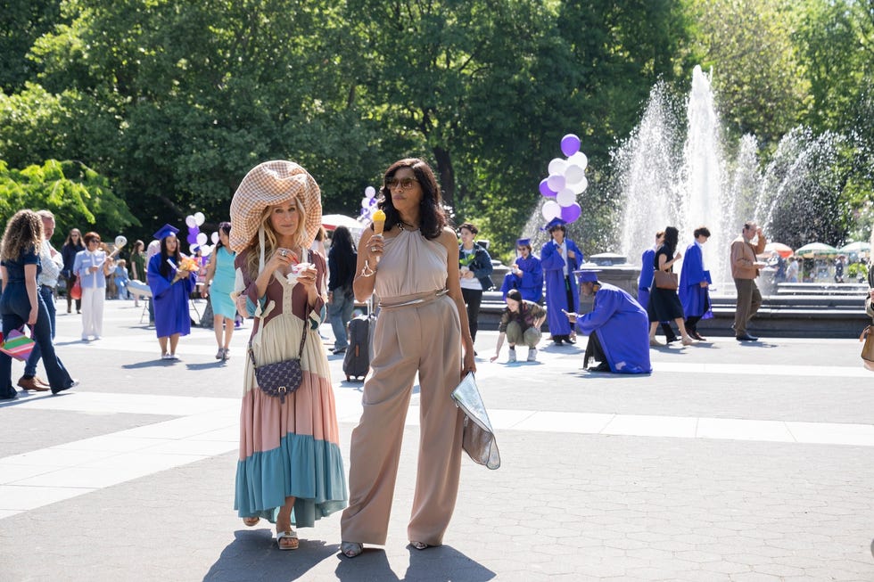 Sarah Jessica Parker and Sarita Choudhury in and just like in this third season