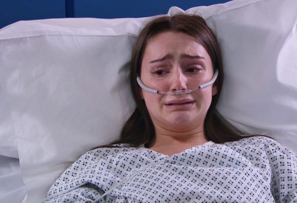 sarah is given bad news in emmerdale