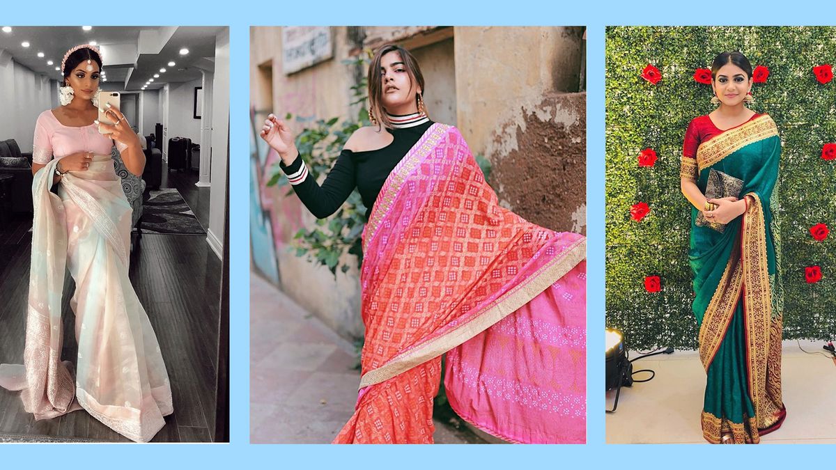 How to wear a sari in your 20s