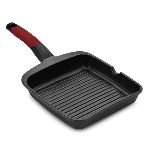 Grill con rayas de aluminio fundido, modelo Premiere de Bra