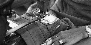 Sewing Jeans at Levi Strauss Plant