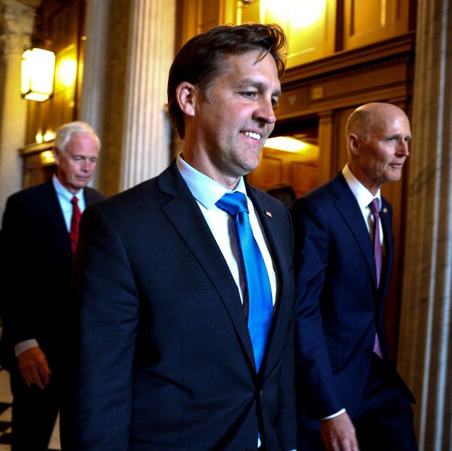 washington, dc   june 22 us sen ben sasse r ne leaves the senate chamber after a procedural vote on a sweeping voting rights bill at the capitol on june 22, 2021 in washington, dc the measure failed as democrats fell short of the 60 votes needed to break a filibuster by republicans  photo by anna moneymakergetty images