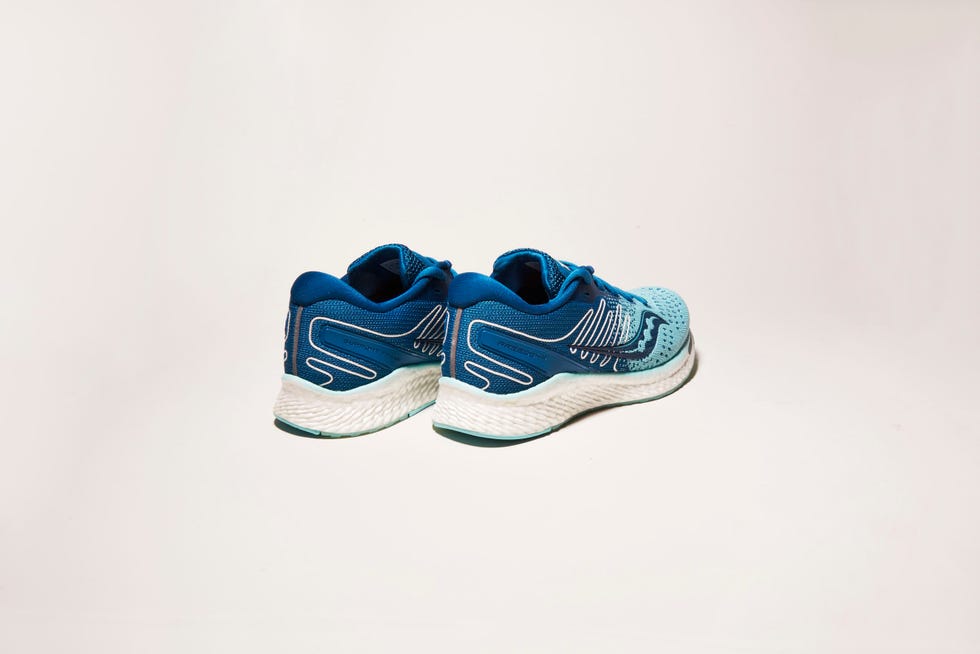 Footwear, Shoe, Walking shoe, White, Blue, Product, Outdoor shoe, Cobalt blue, Sportswear, Sneakers, 