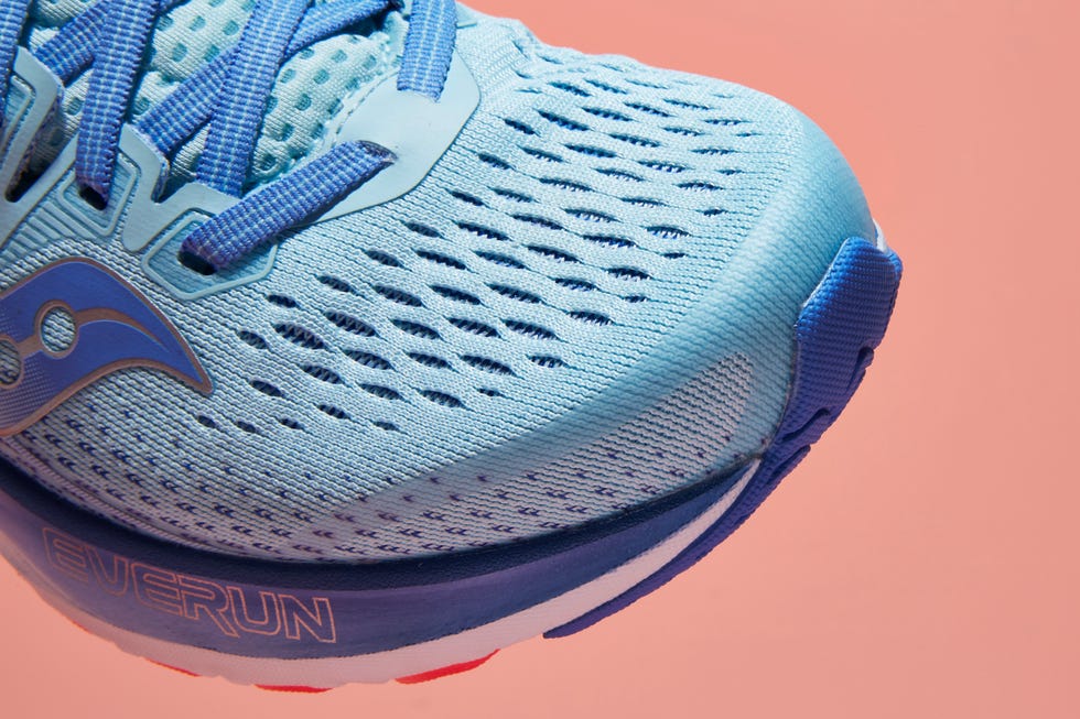 Sports equipment, Sportswear, Athletic shoe, Bicycle clothing, Personal protective equipment, Carmine, Azure, Running shoe, Grey, Walking shoe, 