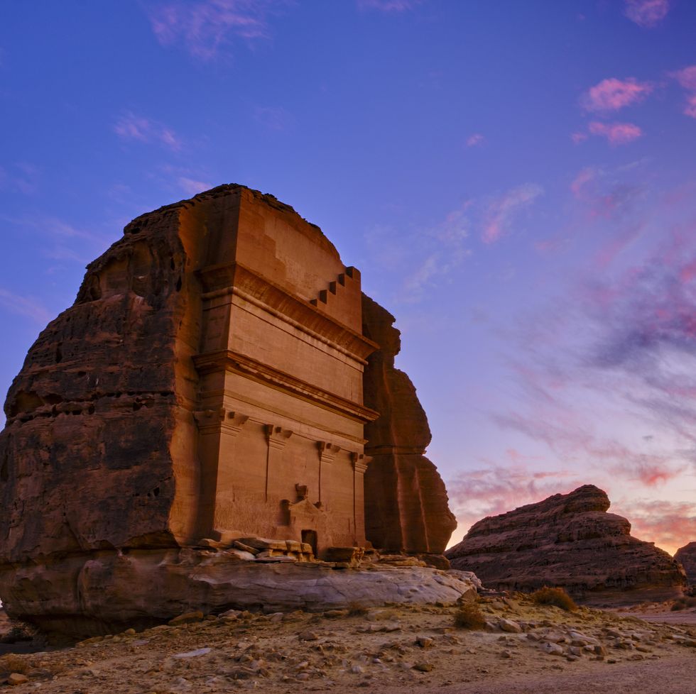 saudi arabia, alula nabatean tomb