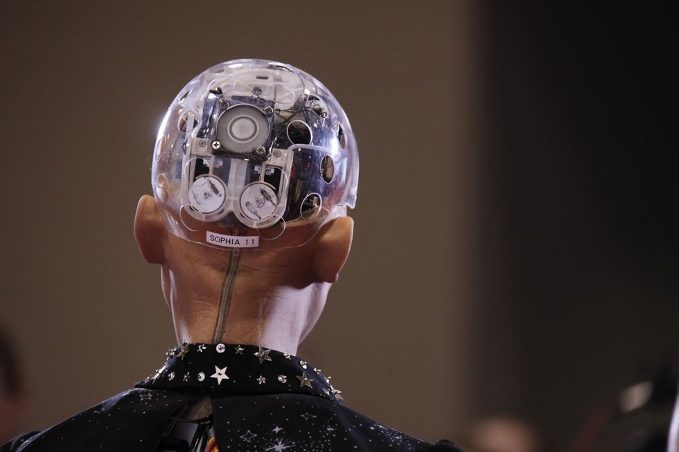humanoid robot sophia in toronto