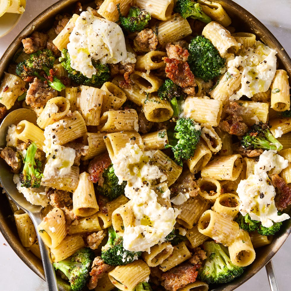 Best Sausage & Broccoli Burrata Pasta - How To Make Sausage & Broccoli