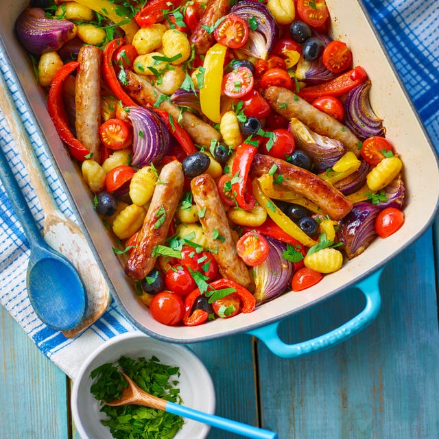 sausage gnocchi traybake