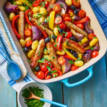 Sausage Gnocchi Traybake sausage gnocchi traybake