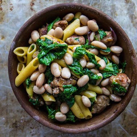 sausage pasta with cannelli beans