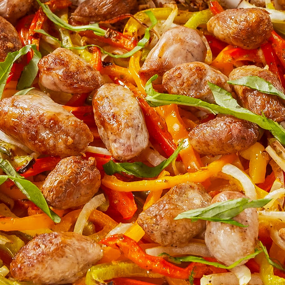 sausage, peppers, and onions