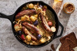 sausages sauerkraut