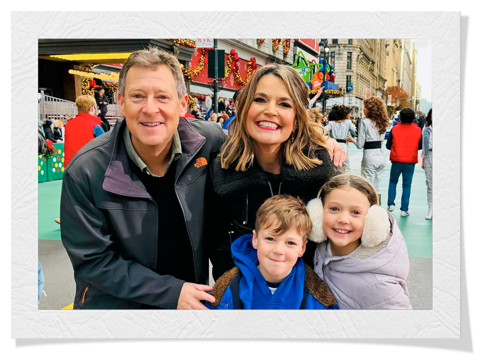 savannah guthrie with her husband and children