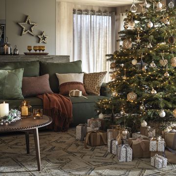 salón decorado para navidad
