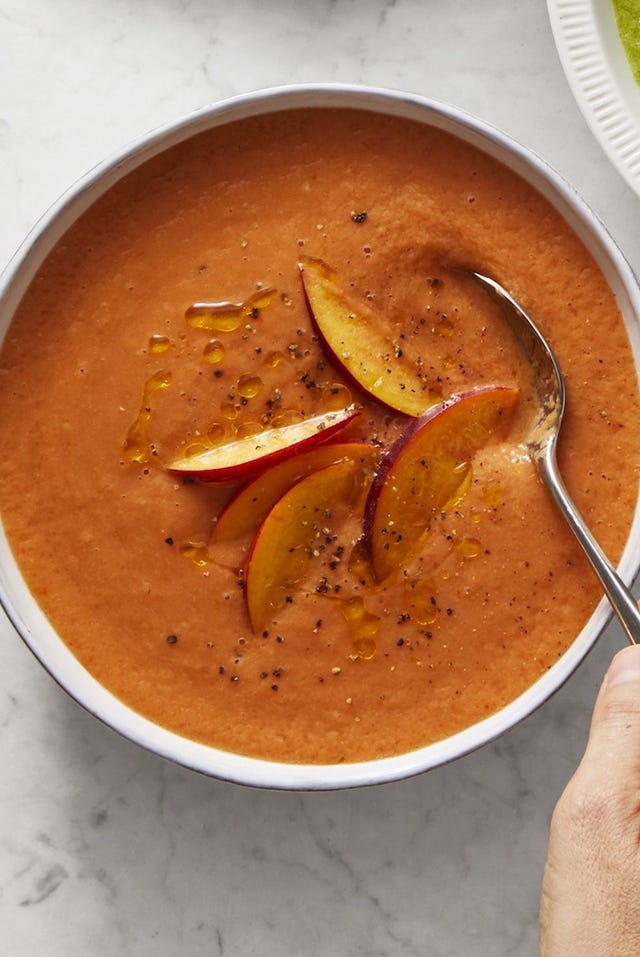 Savory Stone Fruit Soup