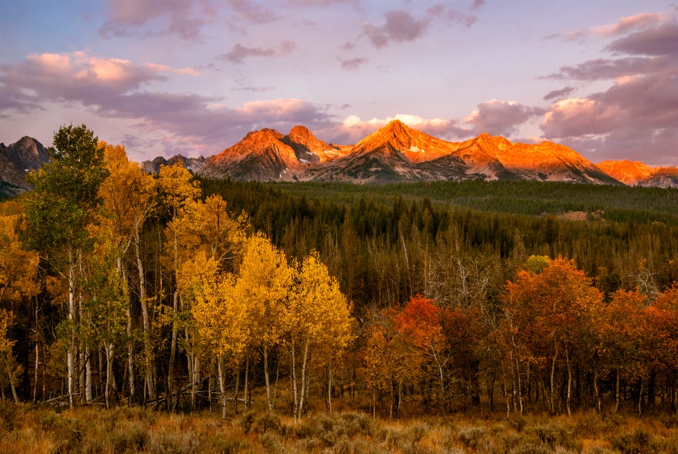 sawtooth sunrise autumn