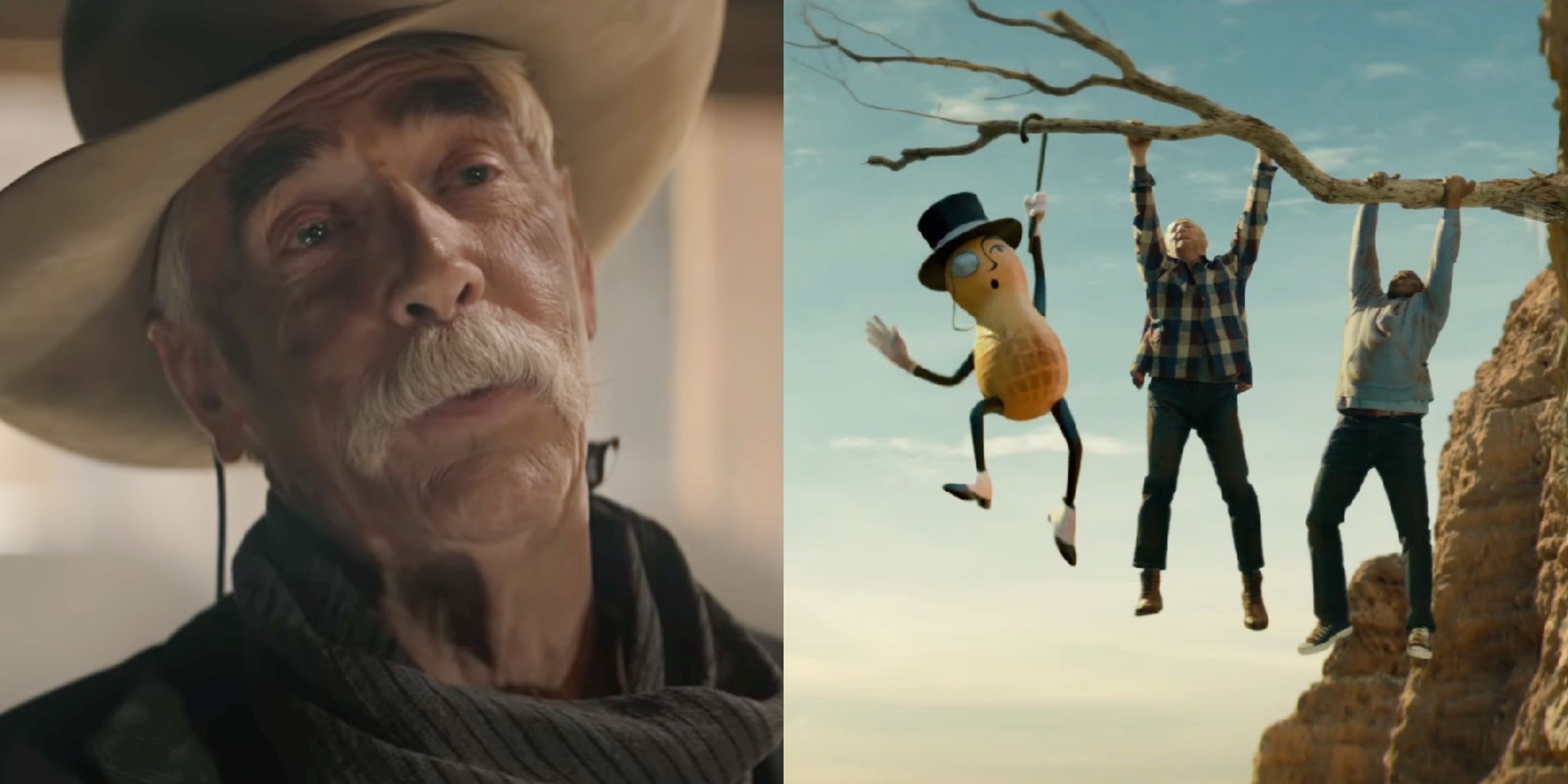 Who is in the Planters Peanuts Super Bowl commercial?