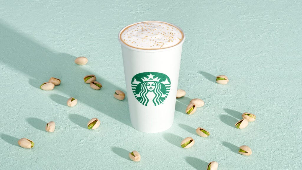 pistachio latte syrup starbucks