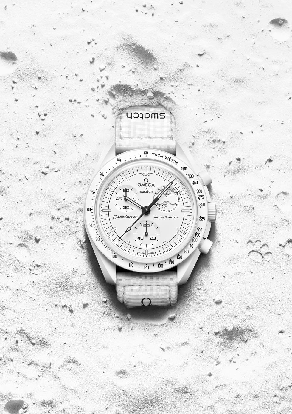 the mission to the moonphase ﻿moonswatch from omega and swatch