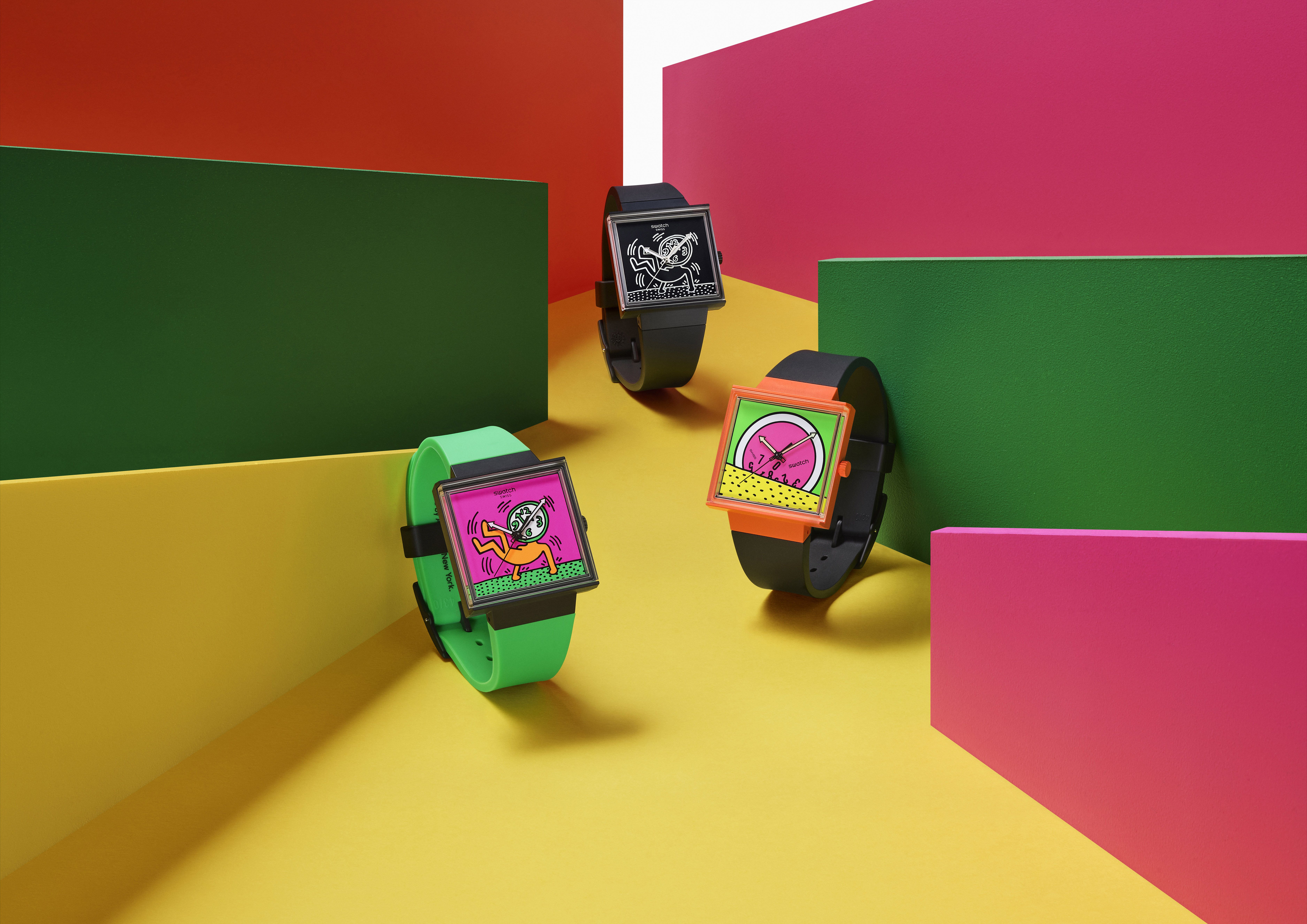 Swatch s New Break Free Watches Celebrate Keith Haring s Artwork