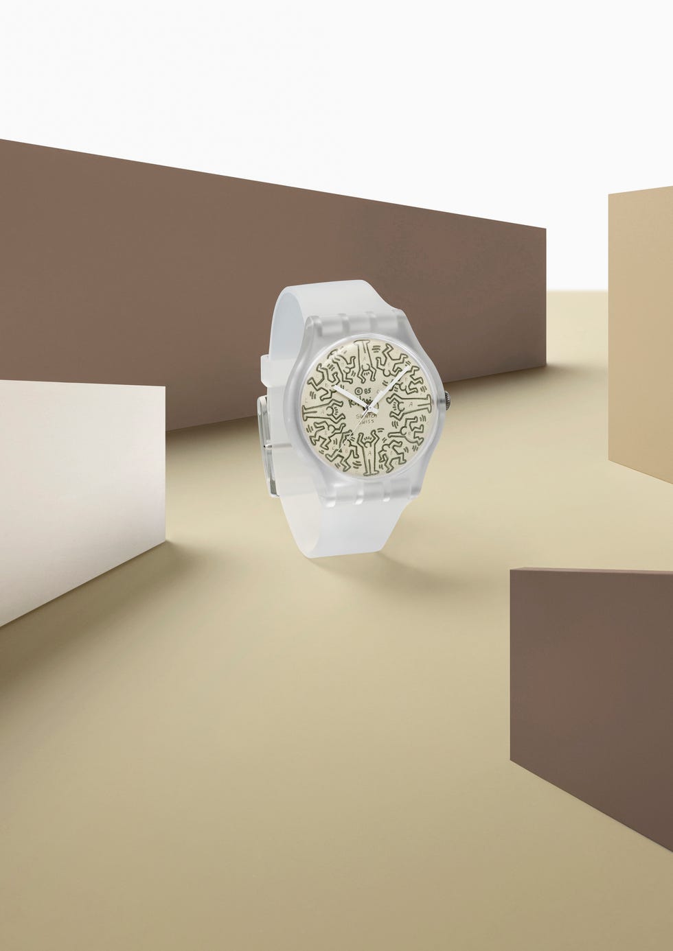 the new from the archive watch featuring haring's artwork