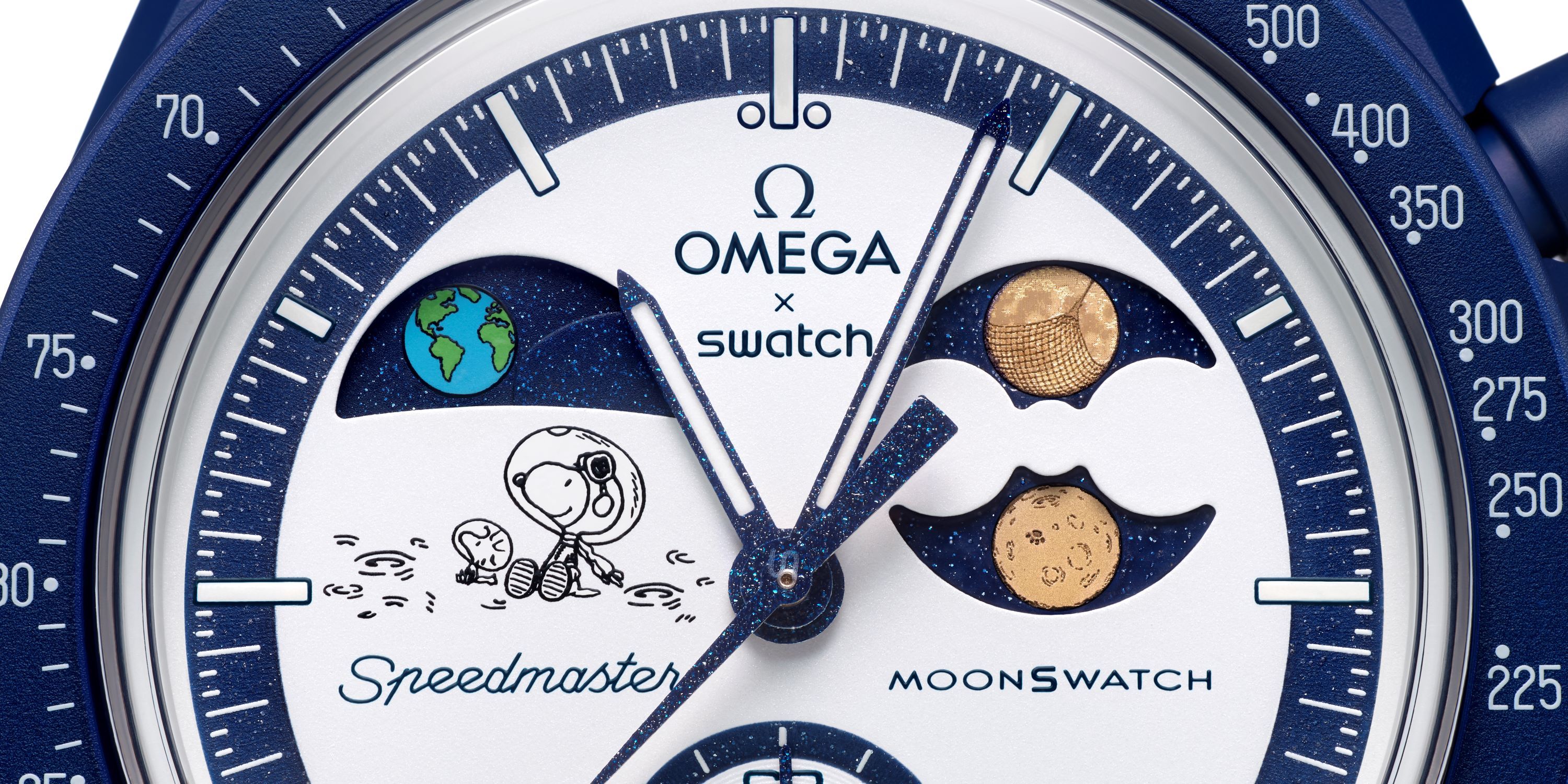 オメガスウォッチ◆スヌーピー OMEGA x Swatch MOONPHASE 4月8日に緊急発売!?】新色ブラック、“オメガ × スウォッチ