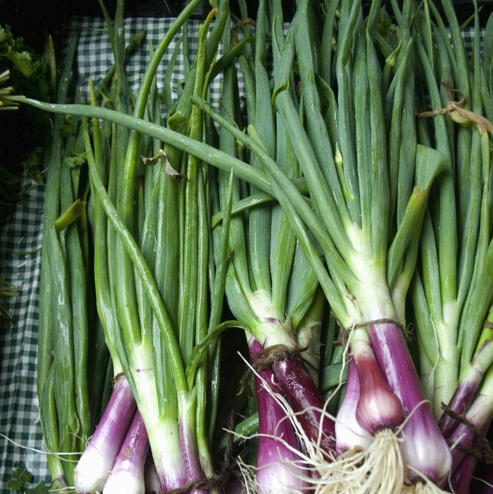 Substitute onion for shallot, but scallions are a little trickier