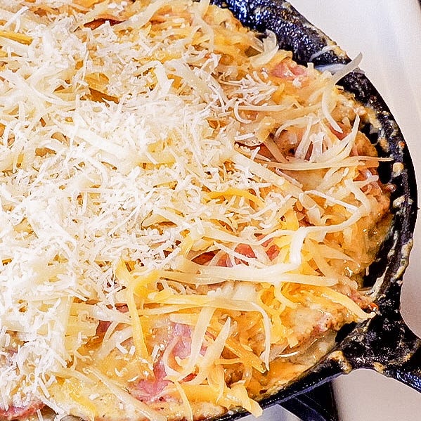 scalloped potatoes and ham