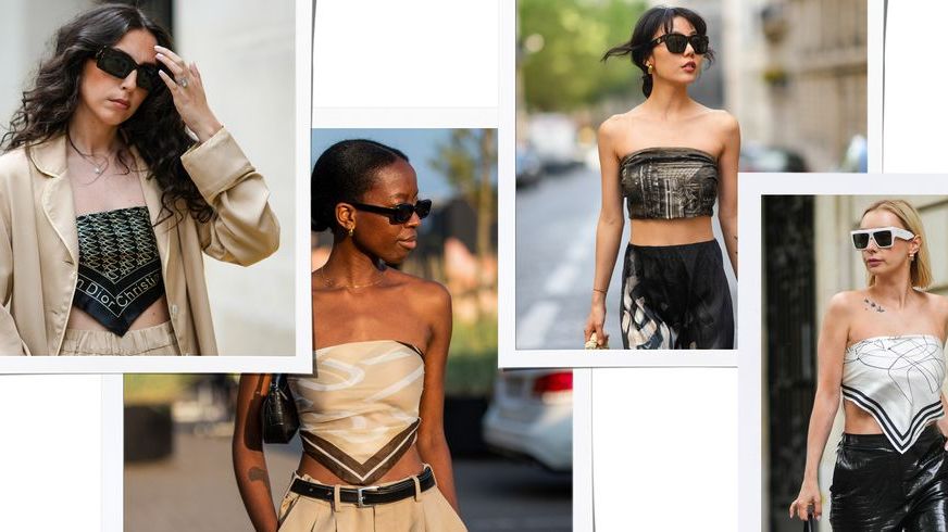The scarf top is summer's sexiest celebrity trend