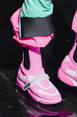 Pink, Magenta, Costume accessory, Carmine, Material property, Boot, Sock, Sandal, Walking shoe, Synthetic rubber, 