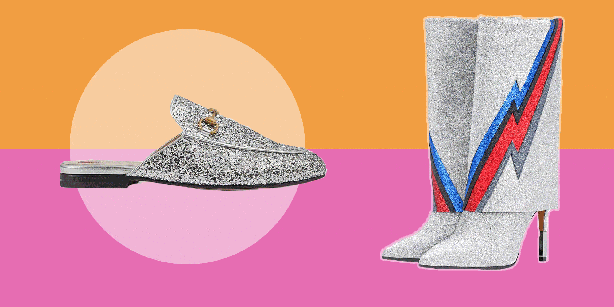 scarpe inverno 2019 glitter