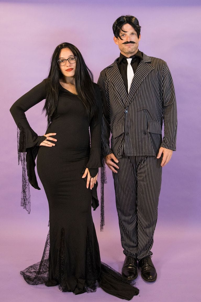 gomez and morticia addams costume