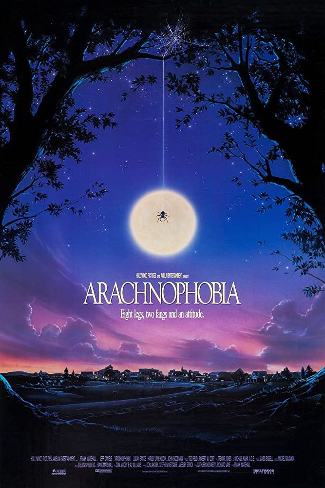scary-movies-for-kids-arachnophobia Movie poster for Arachnophobia