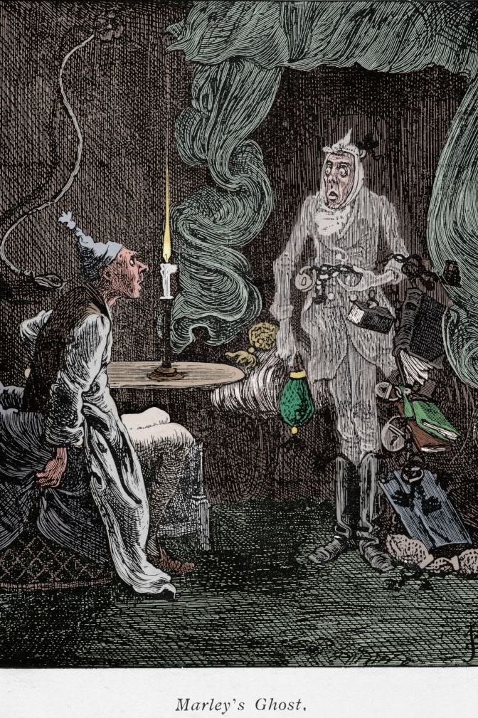 Scene From A Christmas Carol By Charles Dickens
